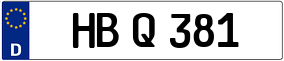 Trailer License Plate